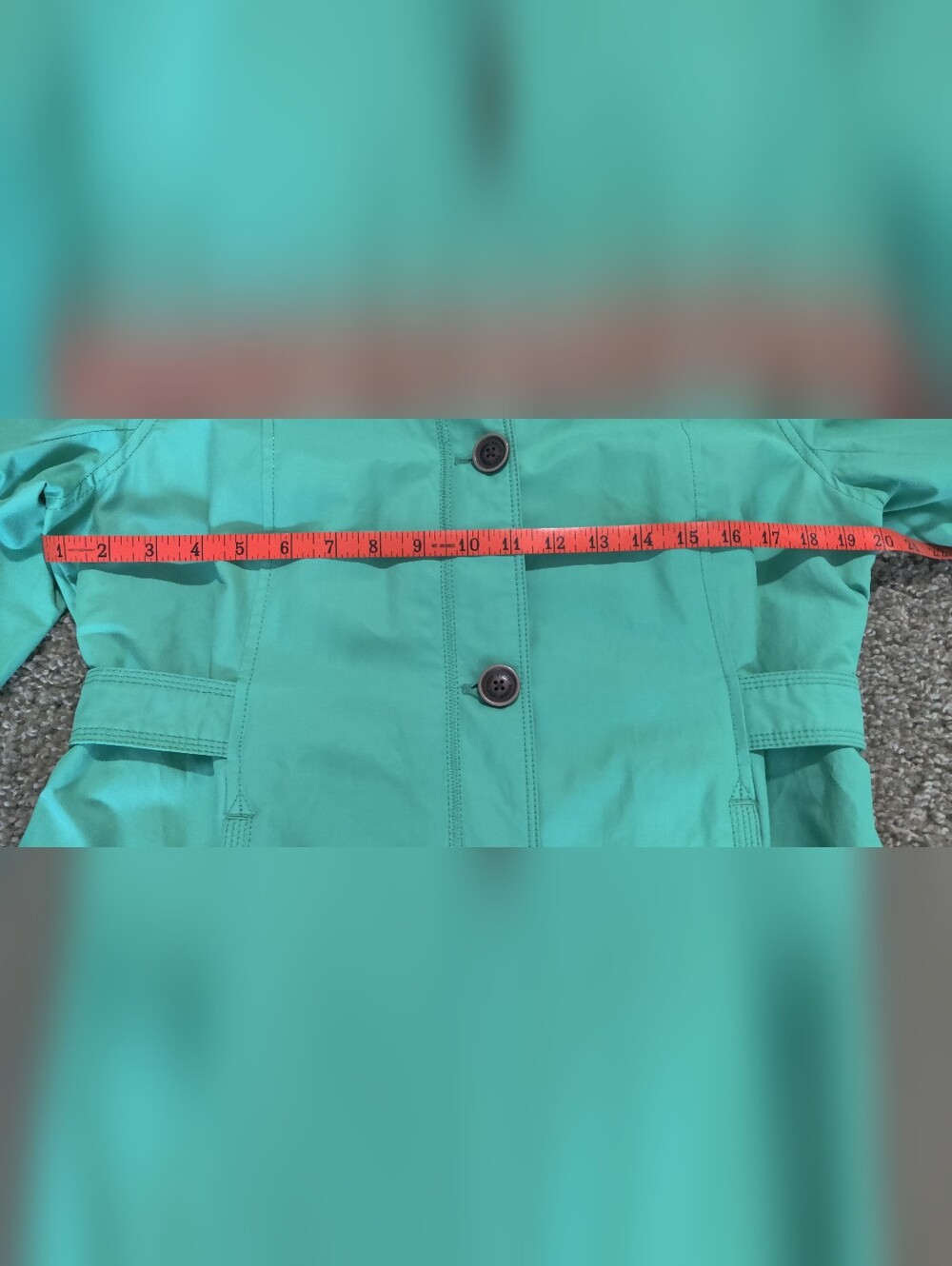 Eddie Bauer Teal Button-Front Jacket - Picture 5 of 9